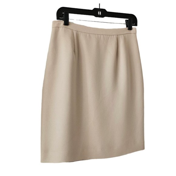 Petite Sophisticate Vintage Pencil Suit Skirt | NWT | 10P | Bone/Cream - Picture 2 of 16